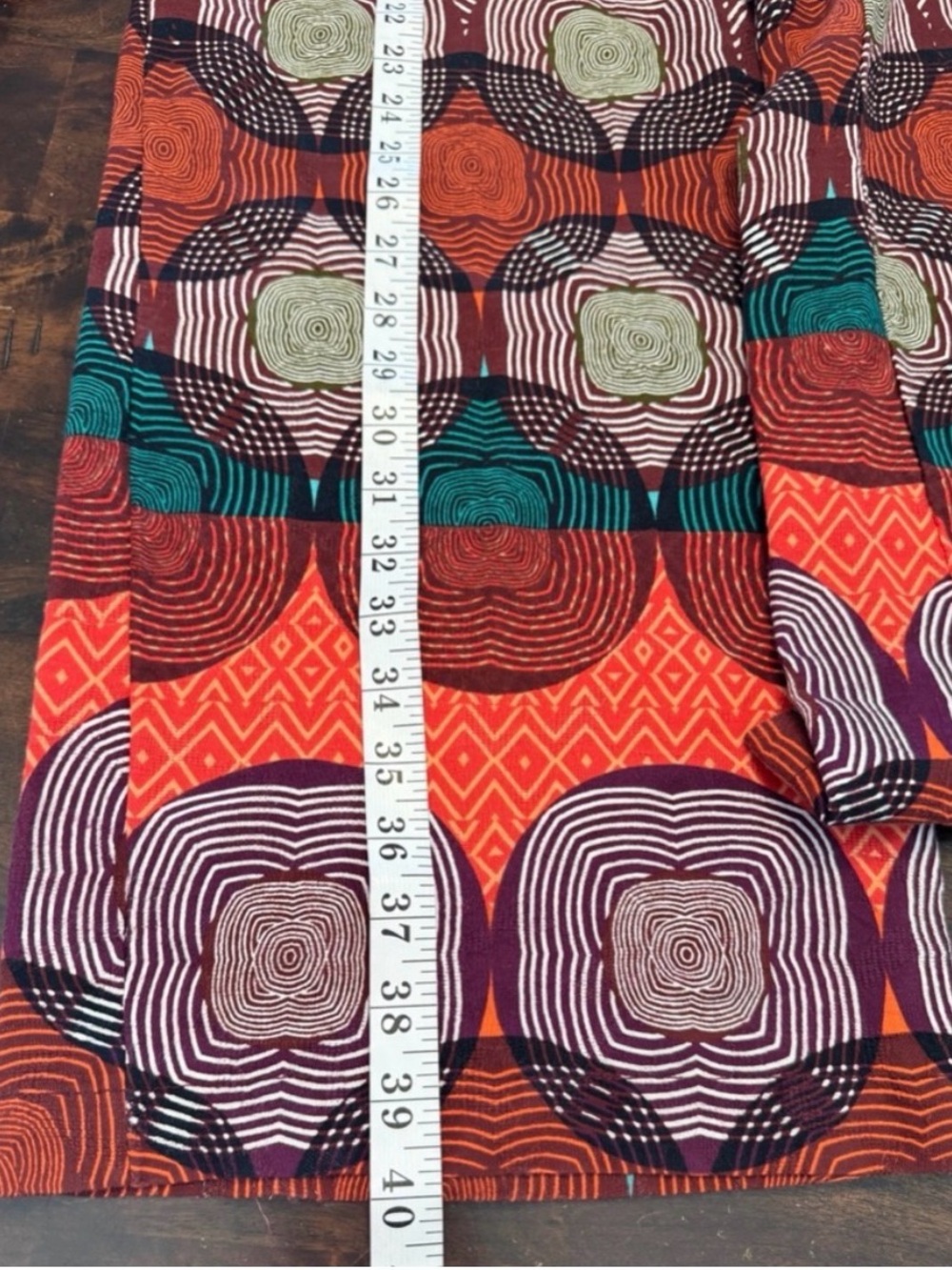 Maeve Printed Pull On Wide Leg Stretchy High Rise Boho Geometric Print Pants S - Picture 10 of 11
